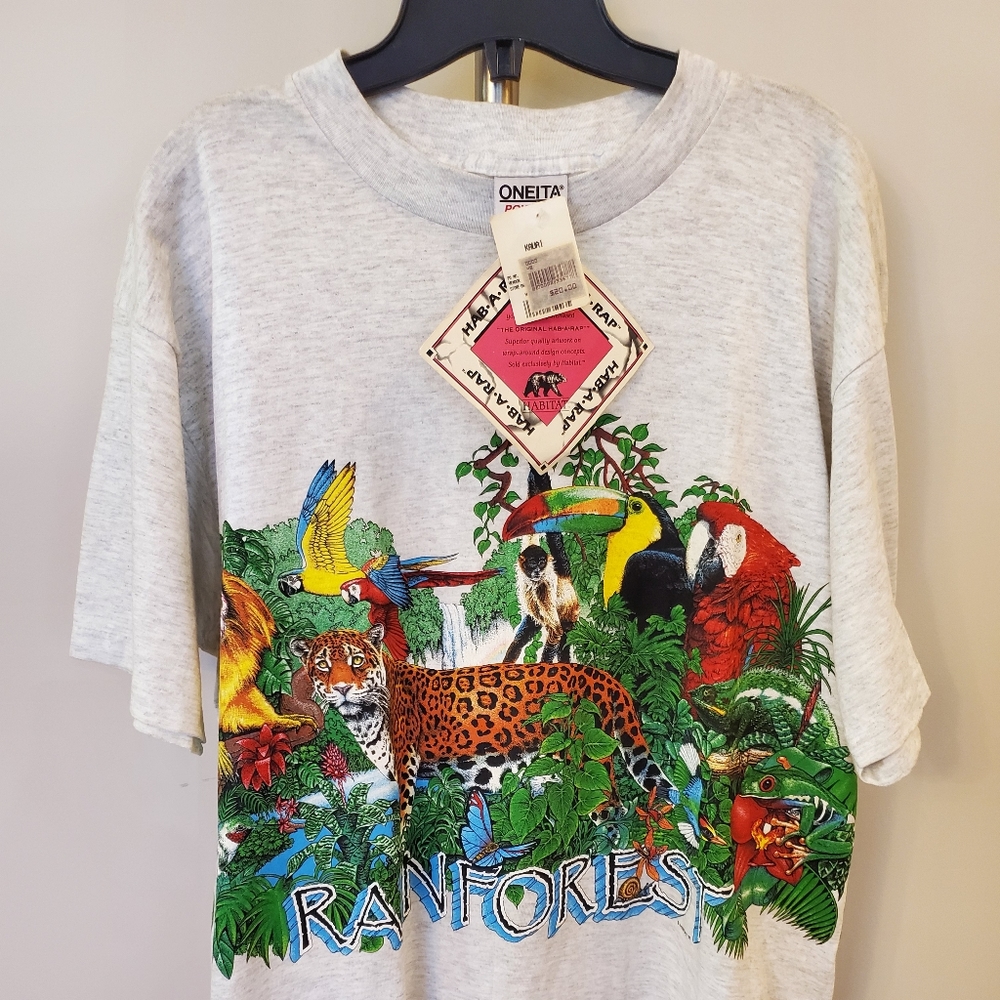 NWT Vintage 1992 Rain Forest Tee XL